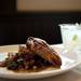 The Roasted Chicken dish and Ggginger drink at Grange on Friday, Jan. 4. Restaurant owner and chef Brandon Johns says they pride themselves on being extremely local. Daniel Brenner I AnnArbor.com